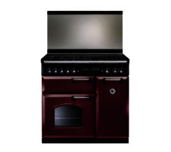 RANGEMASTER Classic 90 Dual Fuel Range Cooker - Cranberry & Chrome